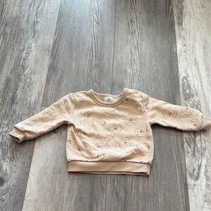 Disney Neutral Yellow Teddy Print Toddler Sweatshirt